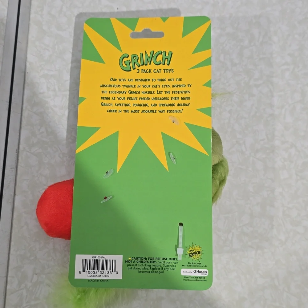 Grinch Christmas‎ Cat Toys NWT